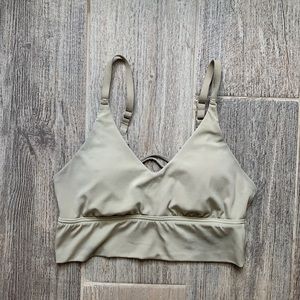 AERIE beige sports bra